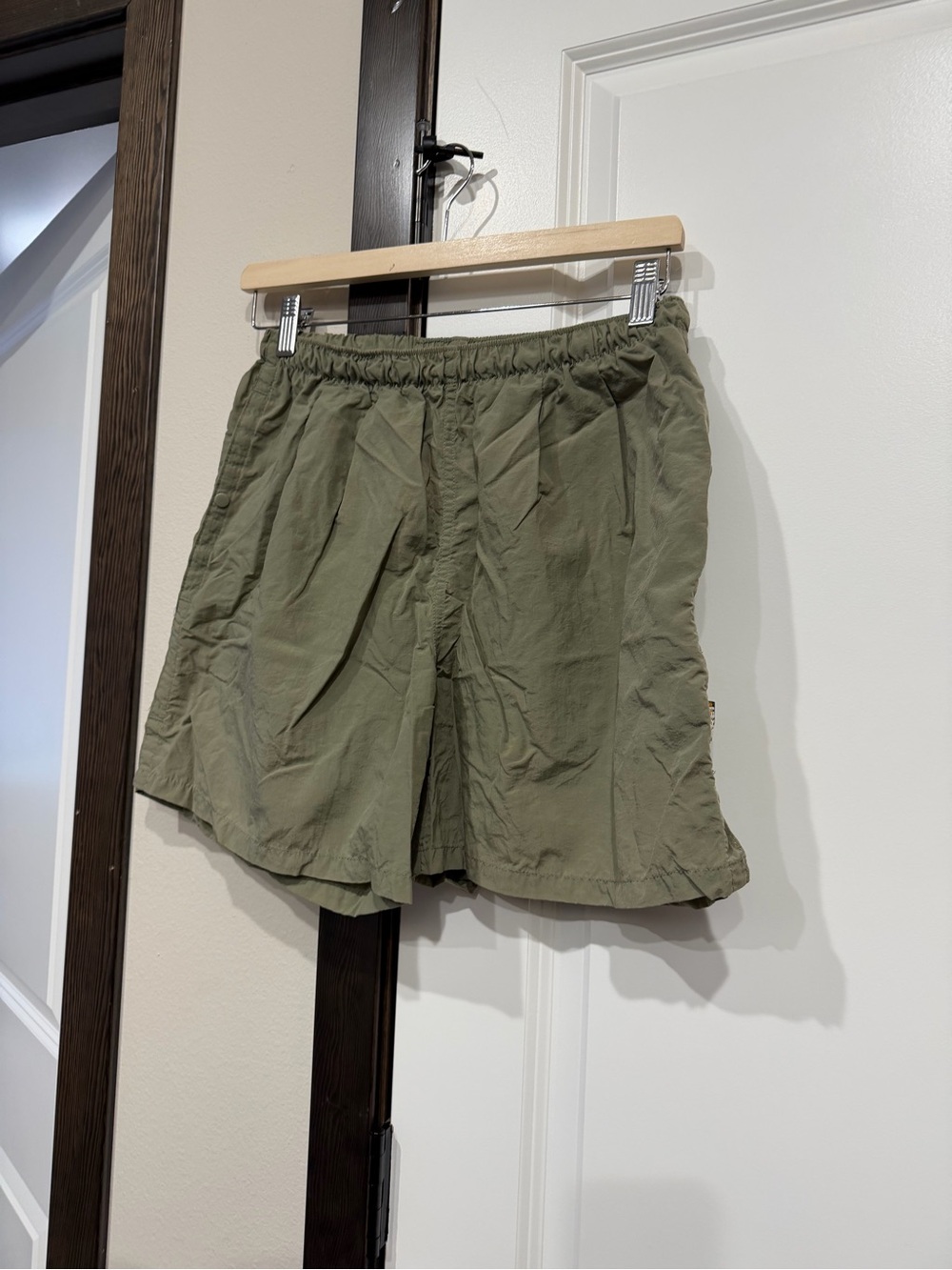 REI Olive Green Athletic Elastic-Waist Shorts